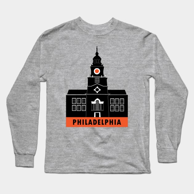 Philadelphia Long Sleeve T-Shirt by MAS Design Co